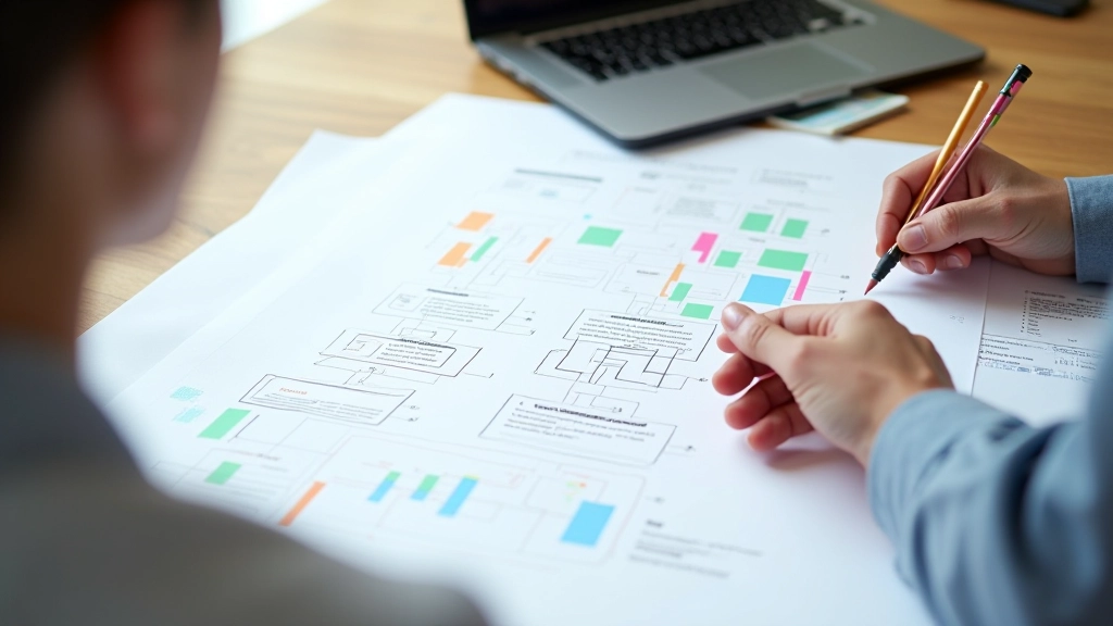 Pagina web con frecce e annotazioni che mostrano il percorso naturale dello sguardo attraverso i diversi elementi