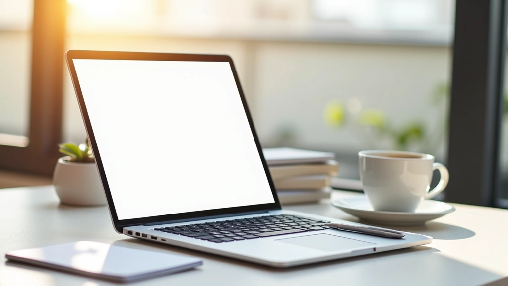 Mockup di una landing page efficace con sezioni ben distanziate, titoli in grassetto, paragrafi brevi, e molto spazio bianco tra gli elementi