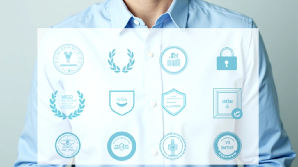 Collage di diversi tipi di social proof: loghi di aziende clienti, certificazioni ufficiali, icone di riconoscimenti e badge di affiliazione su uno sfondo scuro